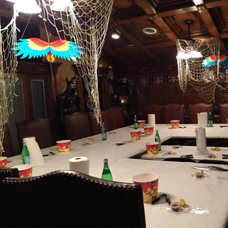 Хлопковые натуральные декоративные Рыбные сети с ракушками океанская Пиратская