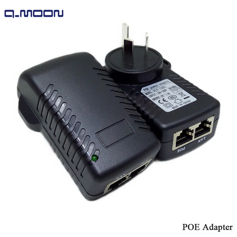 Инжектор POE 48 В 0 5a 10/100 Мбит/с Интернет камера Rj45 Ethernet инжектор питания