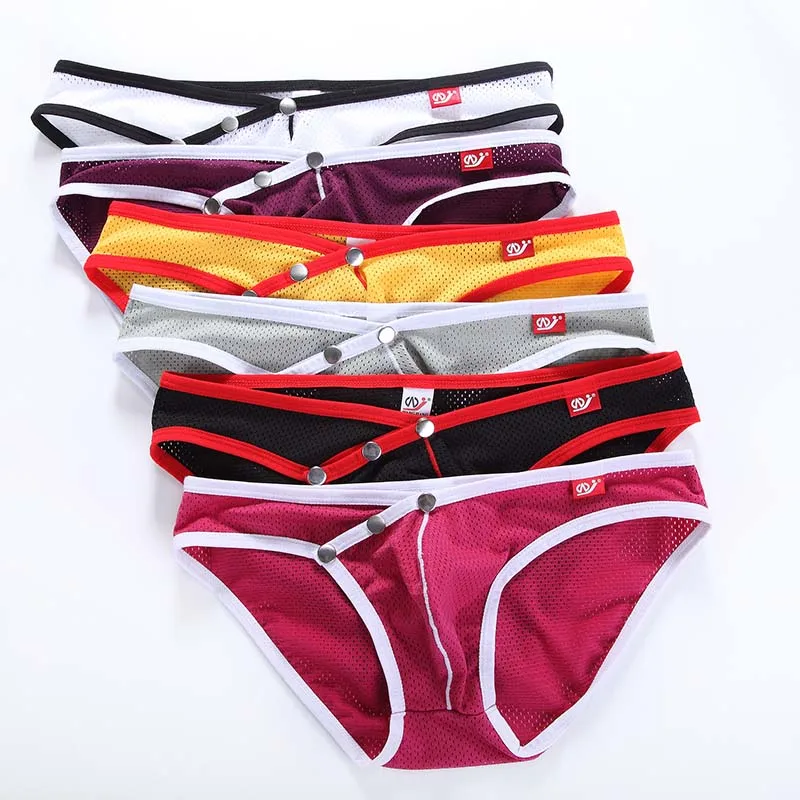 

3pcs/lot Gay Underwear Calzoncillos Briefs Men Brand Clothing Men'S Briefs Jockstrap Nylon Slip Homme Sexy Wangjiang 4003-SJ