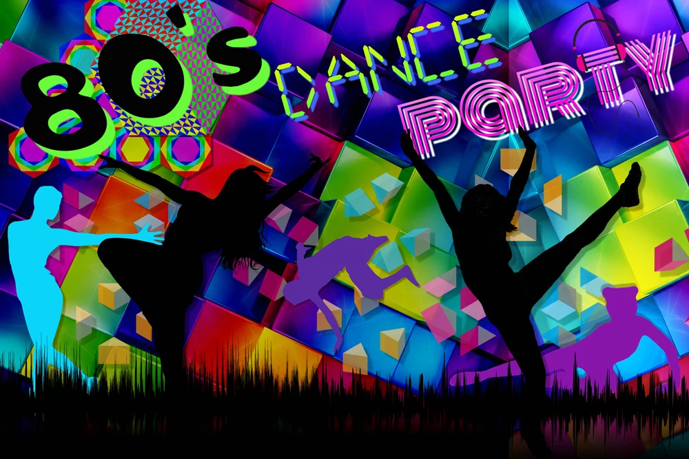 Фон для фотосъемки 80 х Танцевальная вечеринка Let's Dance е фото фон портрет баннер