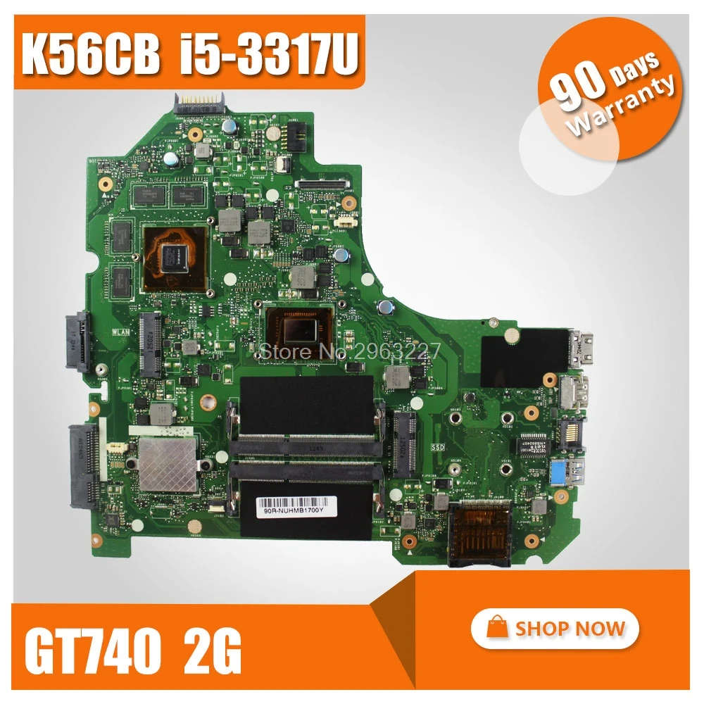 Материнская плата K56CB I5 3317U GT740 2G REV2.0 для For Asus k56см A56C S550C S56C материнская ноутбука