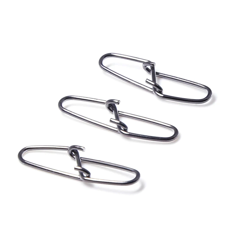 20pcs Hooked Snap Pin Stainless Steel Fishing Barrel Swivels Hook Lure Accessories Connector Tools Carp Fly Tackle Box | Спорт и