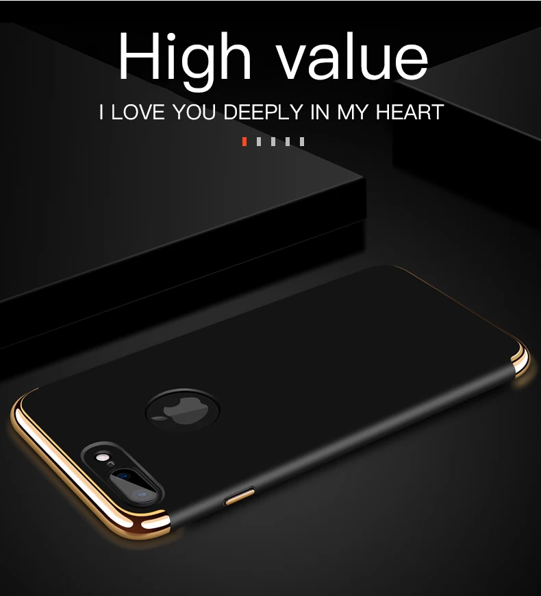 Роскошный 360 чехол для телефона с полным покрытием для iphone 6 6s 7 8 5 5S SE X XS Max XR PC матовый Жесткий Чехол для iphone 7 Plus чехол