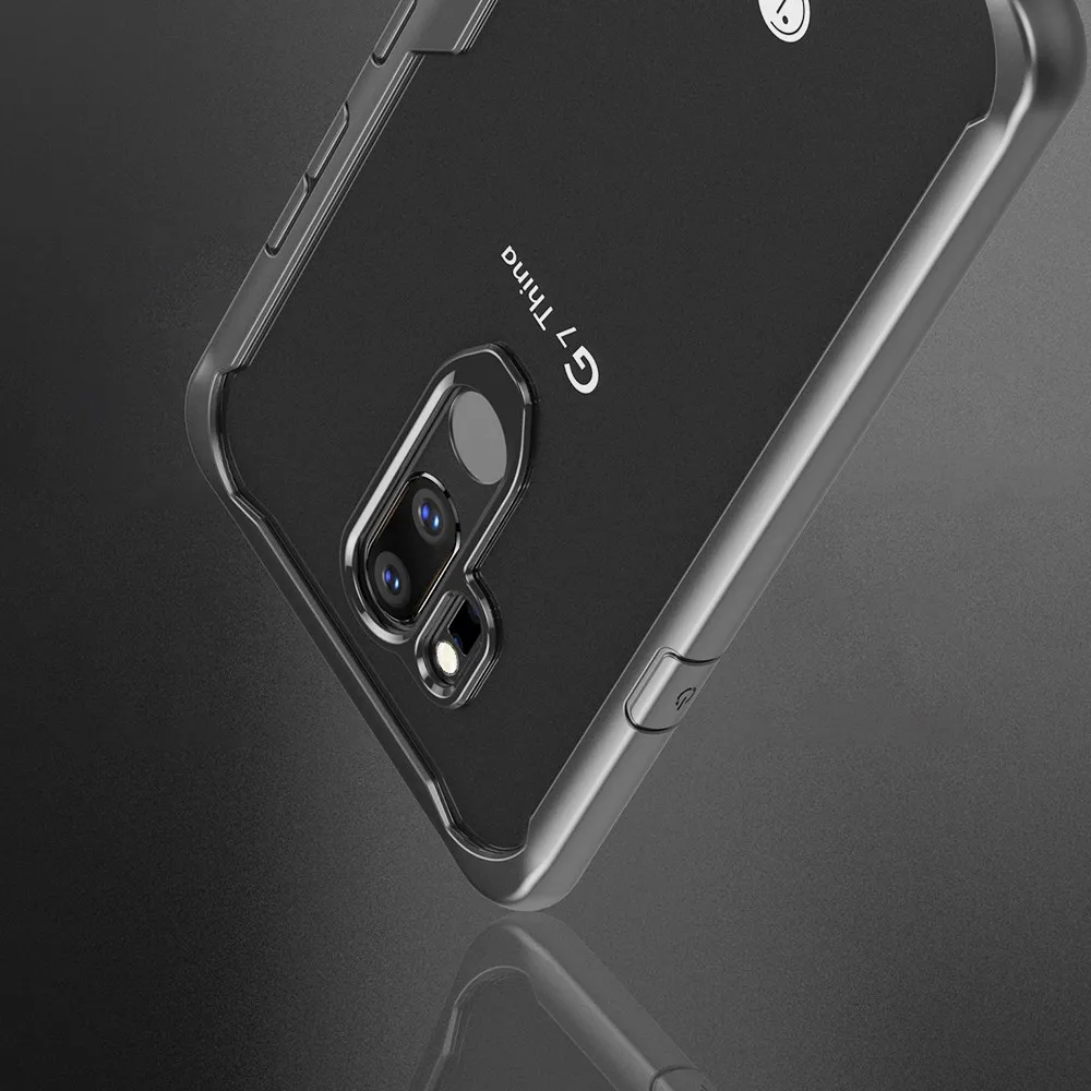 UTOPER For LG G7 Coque Honor Play Case Transparent Shockproof Cover ThinQ G710 6.1 Cases Funda |