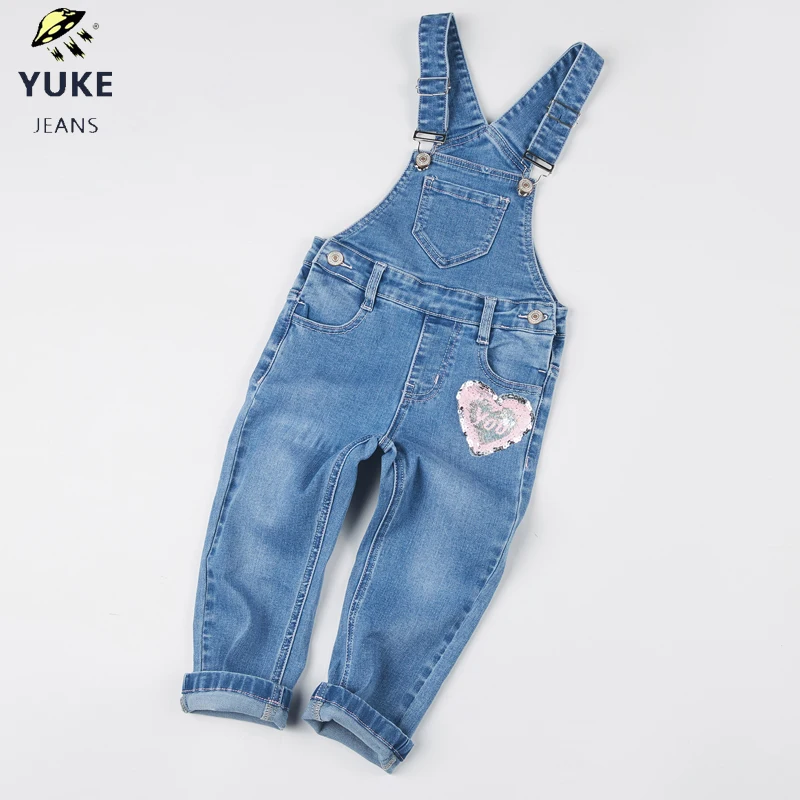 Новые джинсы для девочек YUKE детские свободные удобные эластичные отдыха в