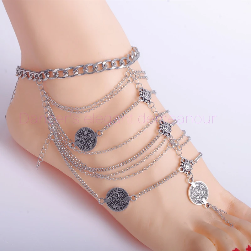 Новый! аксессуары для танца живота монеты танец Anklet / браслет женские песчаного пляжа|bracelet watch|bracelet moldaccessories