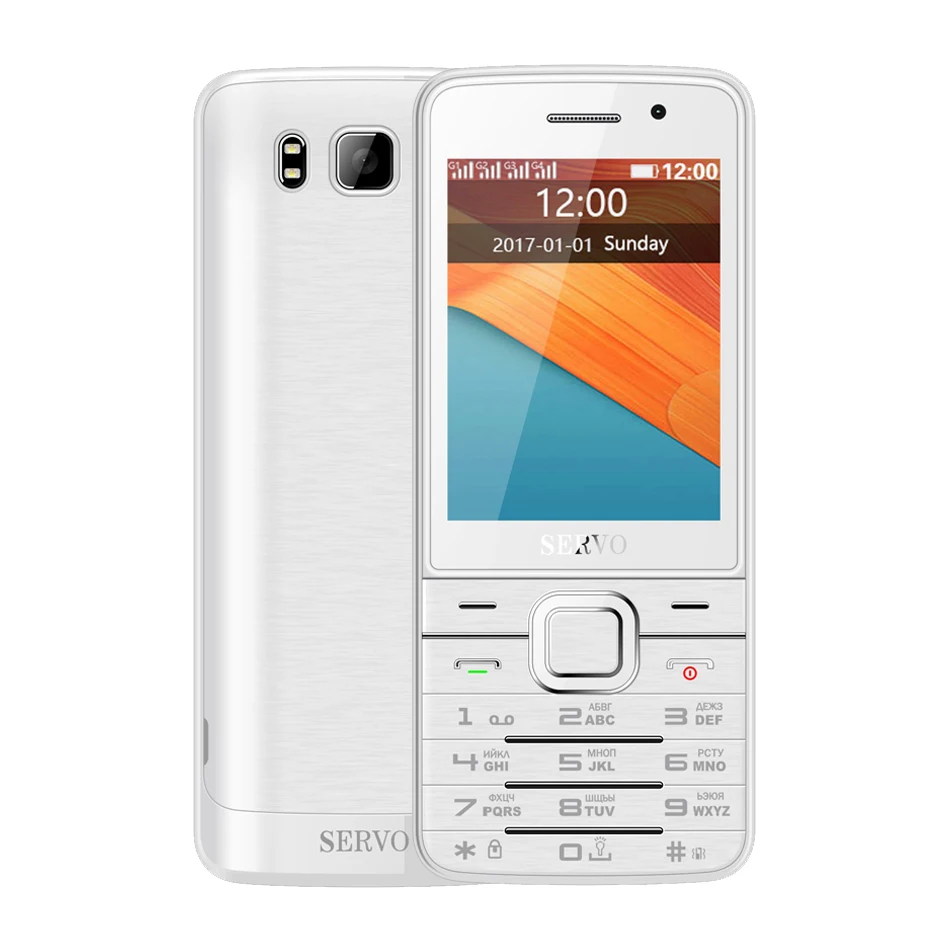 Мобильный телефон SERVO V9500 4 SIM карты 2 8 дюйма 1100 мАч Quad Bluetooth FM радио мобильный с