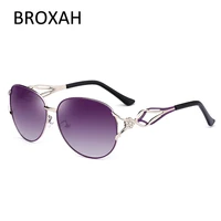 fashion metal sunglasses women polarized uv400 ladies oval sun glasses for shopping driving retro female eyeglasses