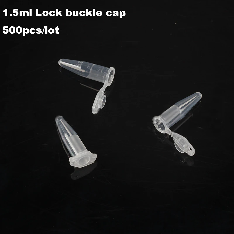 

500pcs/lot 1.5ml Colourful Plastic centrifuge tube Conical bottom sample tube Vial Clear Container Laboratory free shipping
