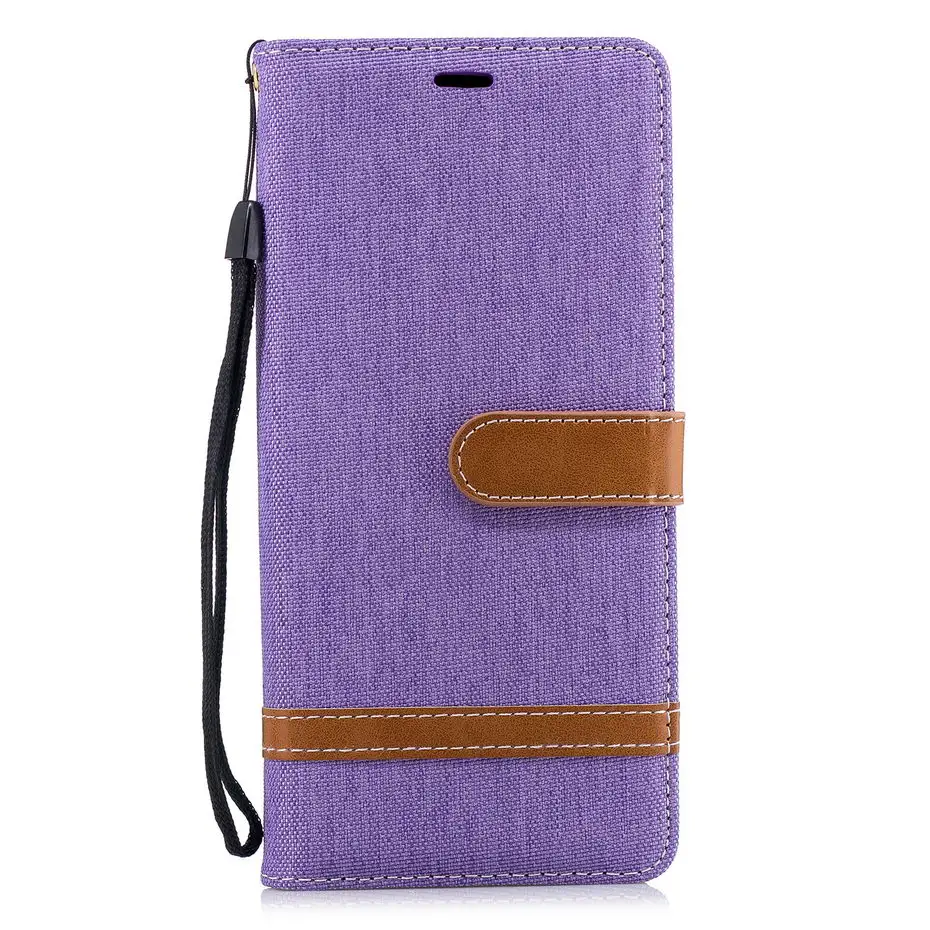 Кожаный флип чехол Desyner Denim смешанных цветов для Samsung galaxy Note 9 сумка бумажник