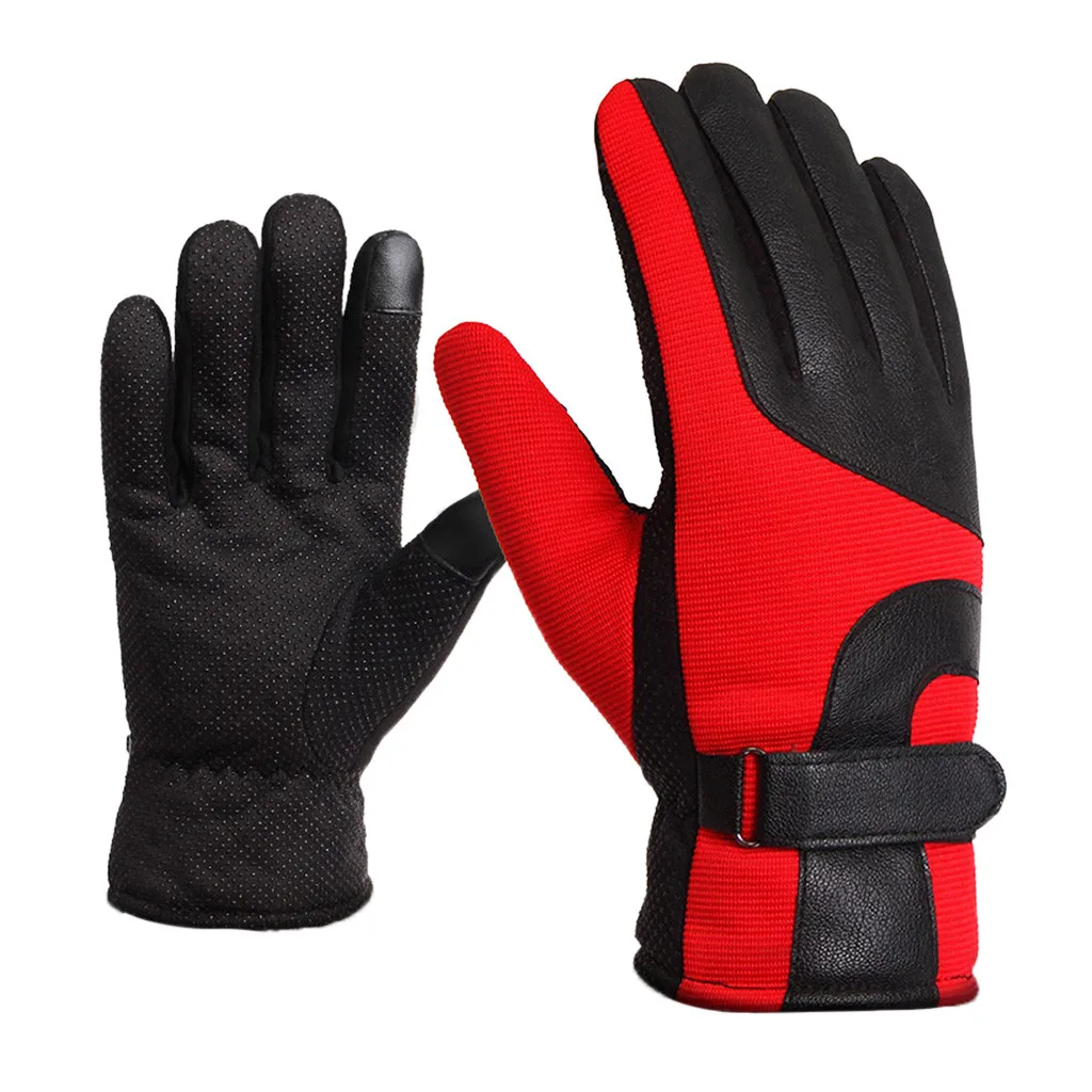 KLV 2019 TOP Alpine Swiss Men's Gloves Dressy Leather Warm Thermal Lined Wrist Strap 12.21 | Спорт и развлечения