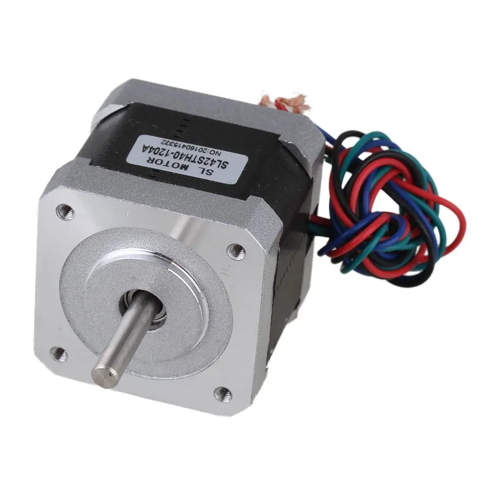3 шт. Серебряный 42 мм биполярный SL42STH40 1204A шаговый двигатель DC12V 1.2A двухфазный с 4