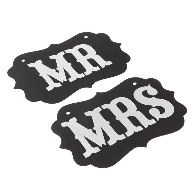 DIY веселые Свадебные украшения реквизит Mr Mrs по производству бумажных тарелок +