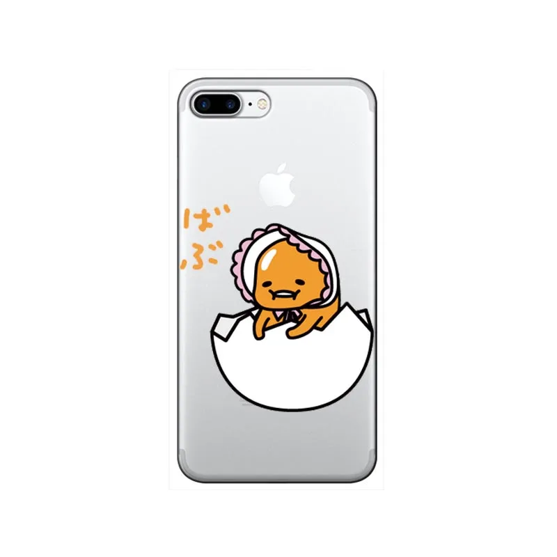 TPU Мягкий ТПУ чехол для iPhone X 8 8Plus 7 XR XS MAX 6 6S 6Plus 5s 11 11PRO SE с изображением смешной Гудетама - Цвет: TPU
