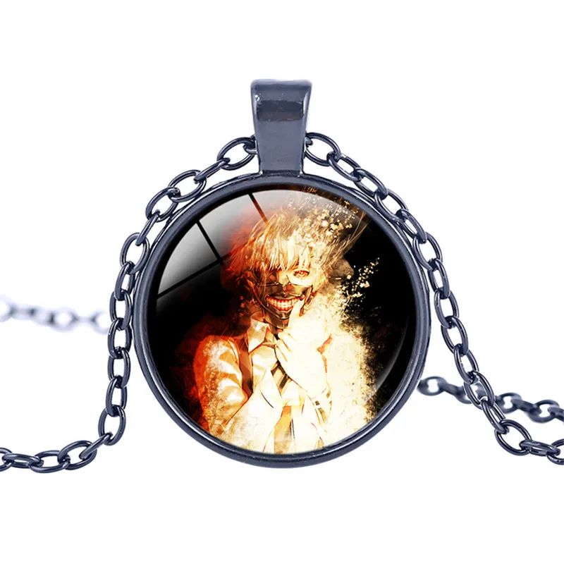 Аниме Tokyo Ghoul Kaneki Ken ожерелье фигурки Подвески Трендовое стекло круглая купольная