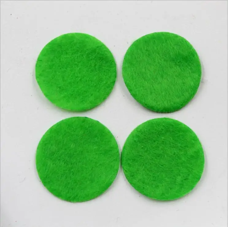 Green 200 шт. 1,5/2,5/3 см Красочный Круглый войлочные нетканые хлопковые тапочки из ткани в клетку; аксессуар для домашних животных кукла Скрап домашний настенный Стикеры ручной работы - Цвет: Green
