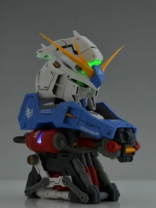 Модели вентиляторов в наличии сборки Gundam Модель 1:35 RX 93 hi V воина гундама голова
