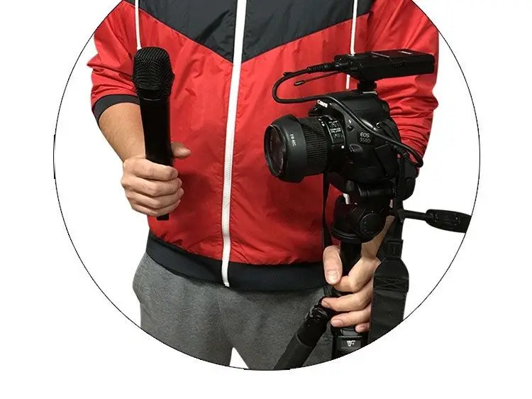 ACEMIC DV-100H беспроводной микрофон система ручной для камеры DSLR разнообразие 100