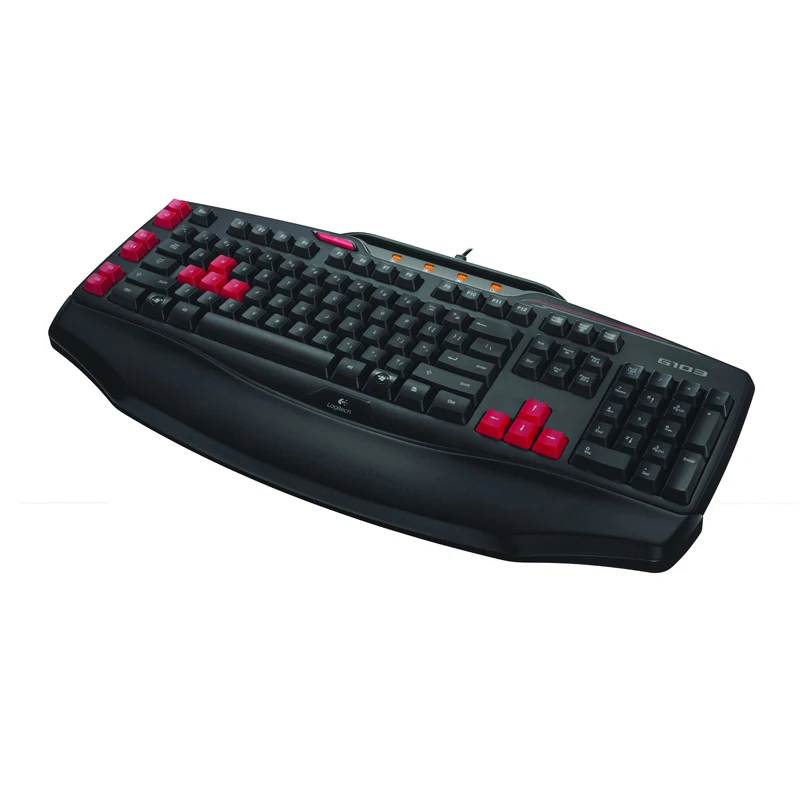 Оригинальная Игровая клавиатура Logitech G103 Профессиональная USB программируемая для
