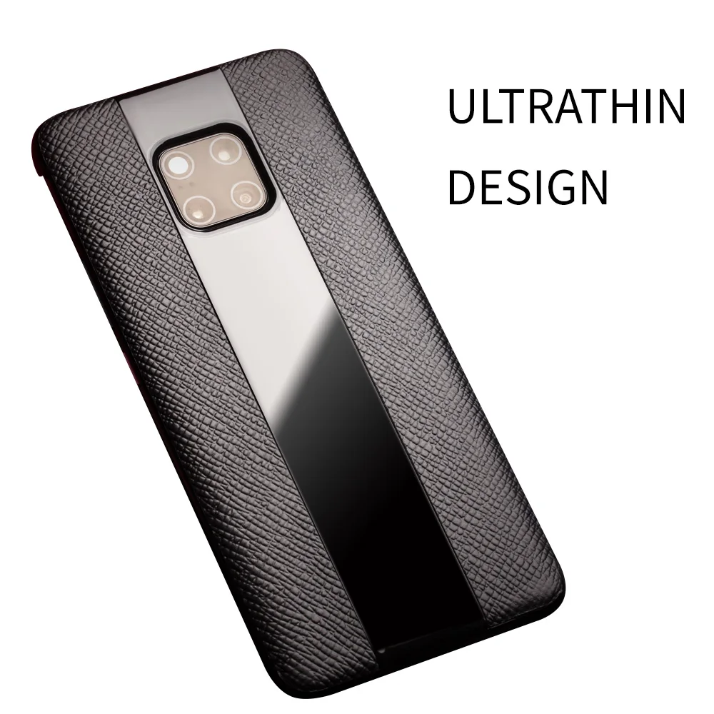 QIALINO модный флип-чехол из натуральной кожи для Huawei Mate20 RS роскошный чехол ручной