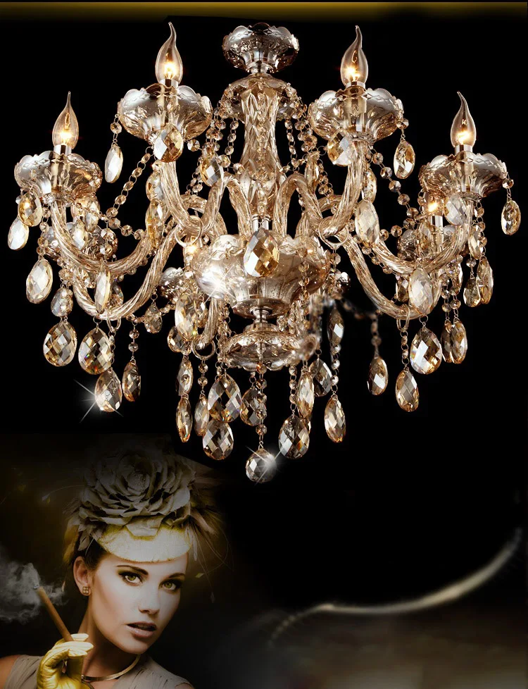 Люстра с подсветкой современная люстра кристаллами для гостиной спальни