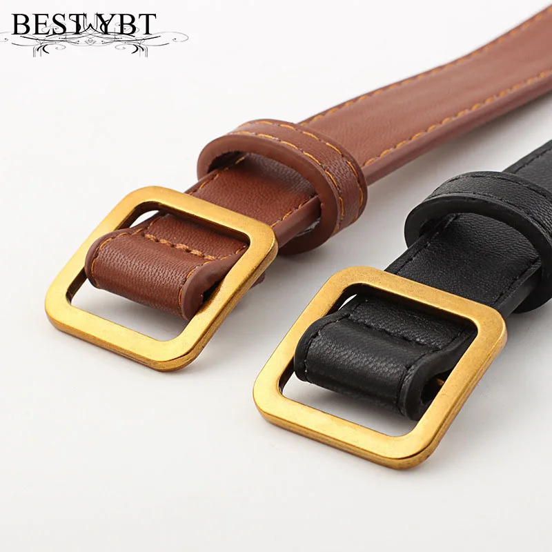 

Best YBT Women Belt Imitation leather Alloy Smooth buckle Belt dress decoration Simple Fashion Hot Selling New Arrive Belt