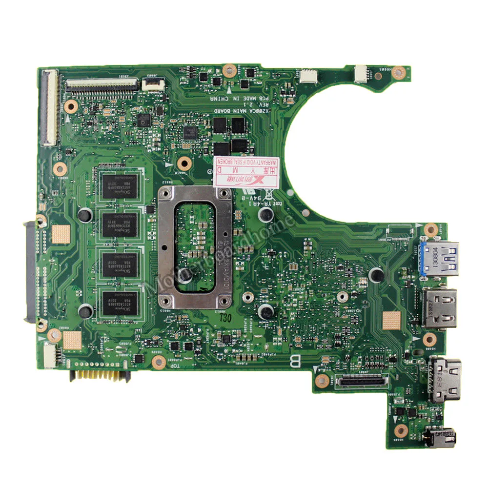 X200CA материнской REV2.1 с 1007CPU 4G память 100% протестированная материнская плата доска