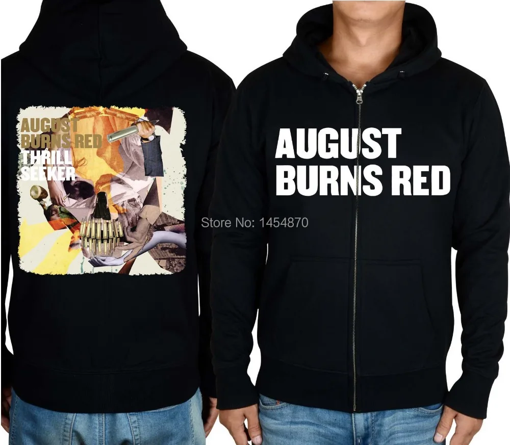 

Art Skull zipper Or pullover August Burns Red Band Punk Rock Hoodies brand jacket Metal Sweatshirt fleece