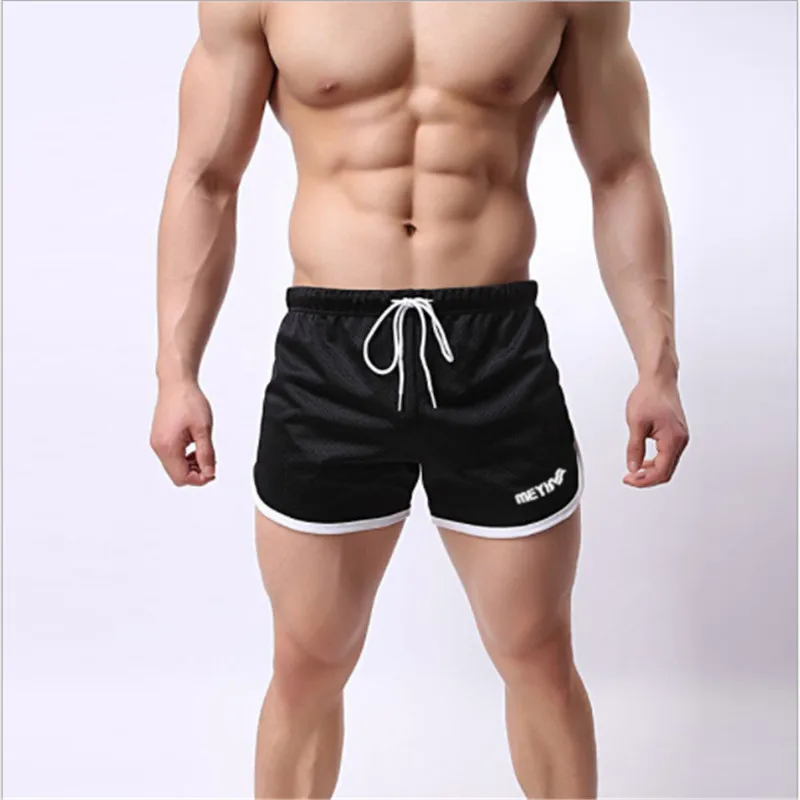 Новинка 2019 мужские бриджи Повседневные Дышащие тренировочные штаны для фитнеса