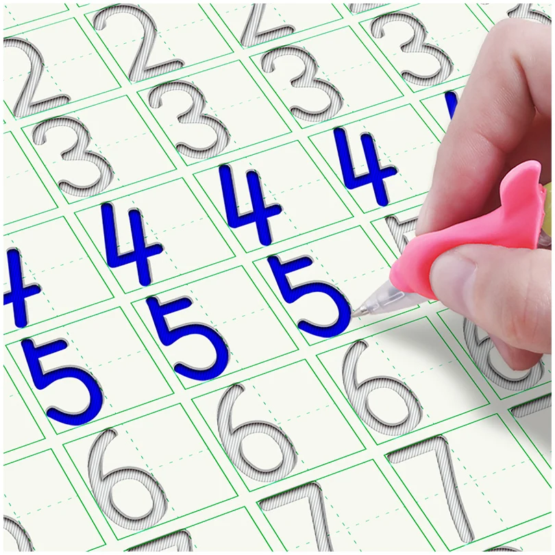 5pcs/set New Chinese/Alphabet /Arabic numbers Calligraphy copybook for Kids Children Exercises Practice Book libros |