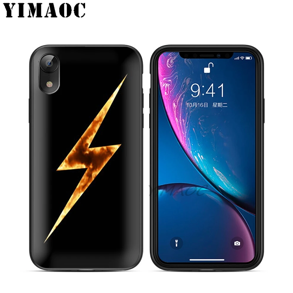 YIMAOC Thunder Clouds ThunderClouds мягкий черный силиконовый чехол из ТПУ для iPhone X или 10 8 7 6 6S Plus 5