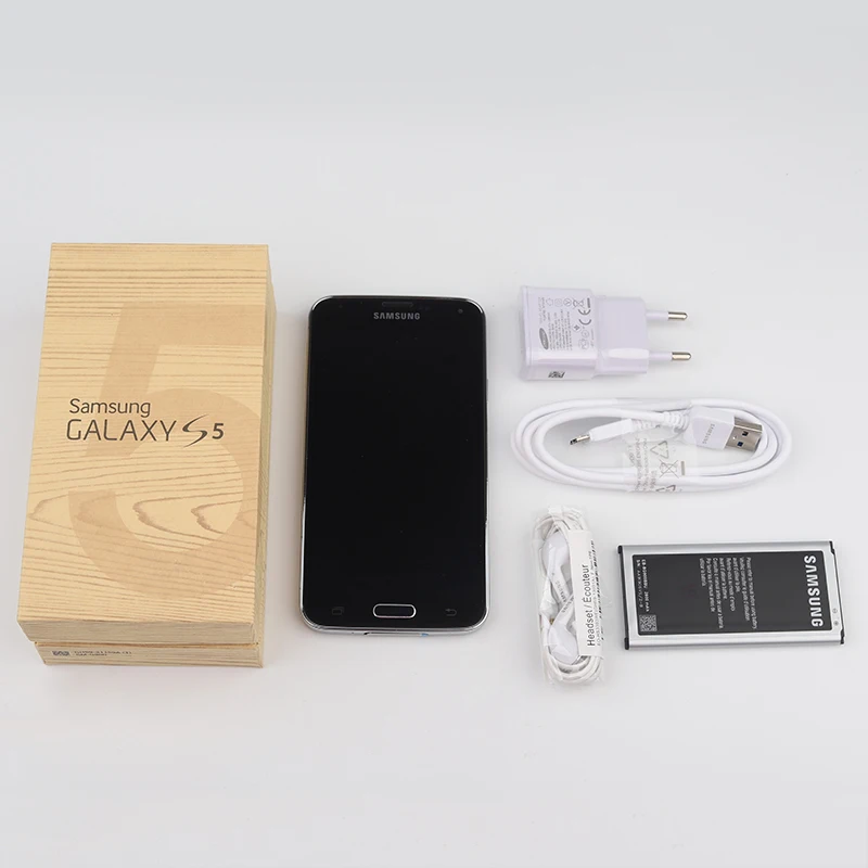 Оригинальный разблокированный смартфон Samsung Galaxy S5 3G и 4G G900F G900V G900A 5 1 дюймов 16MP