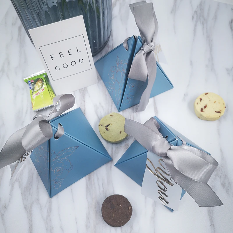 20 шт. треугольная коробка конфет с пирамидой свадебные сувениры и подарочные