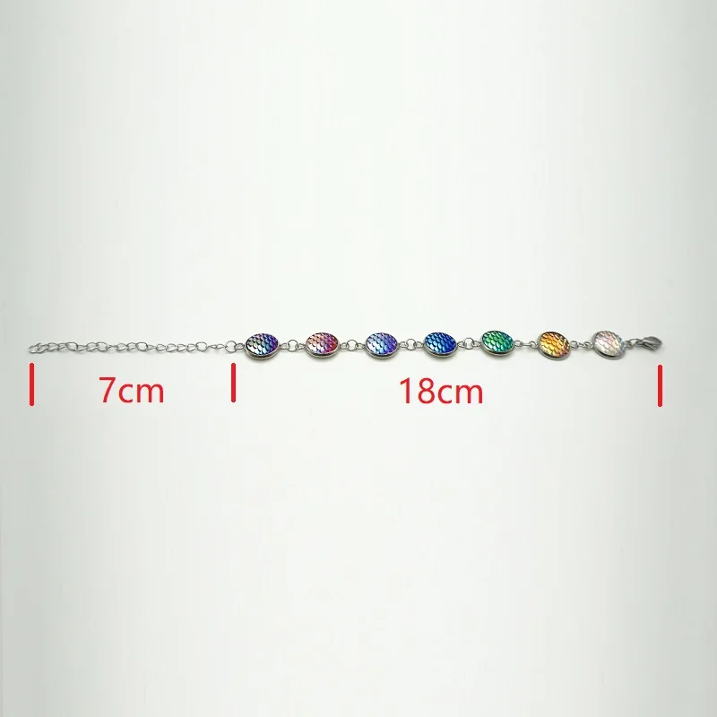Цепочка Из Нержавеющей Стали 316L с подвеской в виде рыбы/дракона 7 цветов |