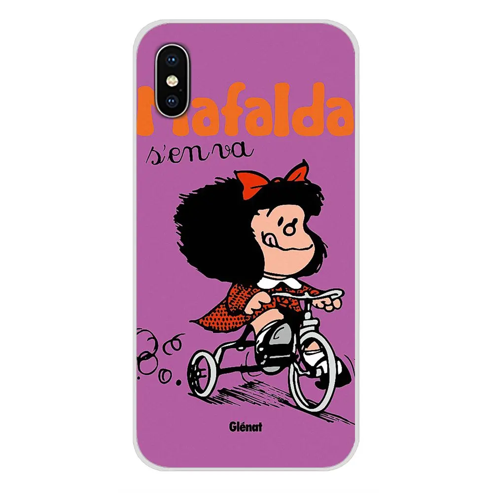 Для Huawei G7 G8 P7 P8 P9 P10 P20 P30 Lite Mini Pro P Smart Plus 2017 2018 2019 прозрачный ТПУ чехол Mafalda Girl
