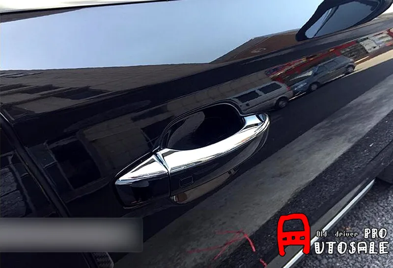 Для Audi A6 C7 2012 2015 ABS Глянцевая внешняя хромированная крышка боковой дверной ручки