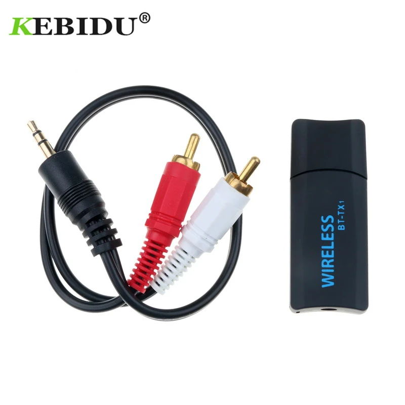 Kebidu портативный аудио Bluetooth 4 2 передатчик приемник беспроводной USB адаптер для ТВ