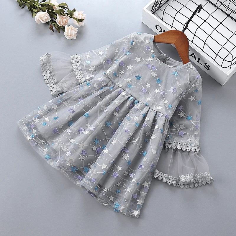 0-6 years High quality girl dress 2019 new spring casual party chiffon lace mesh kid children clothing princess dresses | Детская одежда