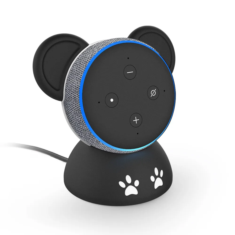 Совместимость с Amazon Echo Dot 3 базовое крепление профессиональная панда Нескользящая Настольная подставка держатель для Echo Dot 3-го поколения динамик