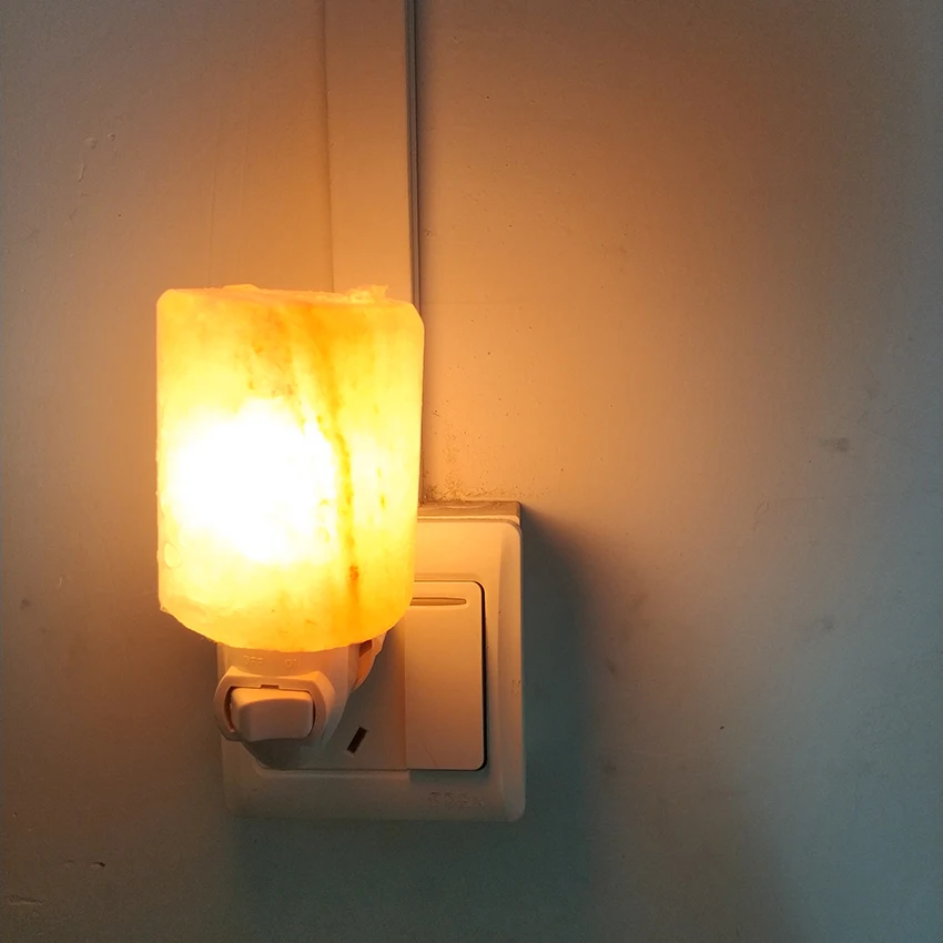 Современный Лофт LED гималайские ночные светильники кристалл рок лампа