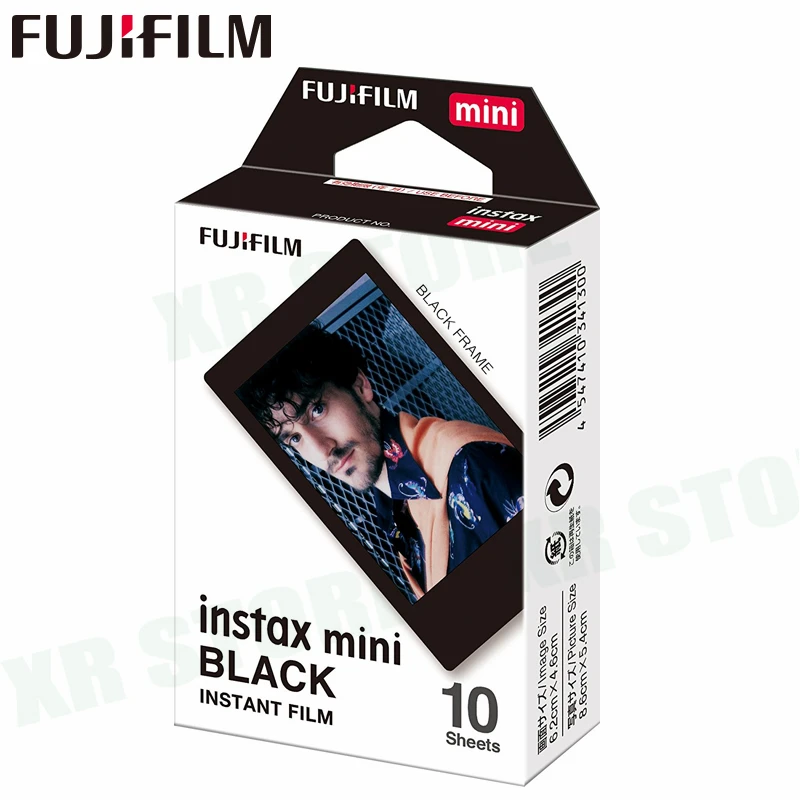 Белая пленка для Fuji Instax Мини 11 8 9 черный Рамка камеры Instant Фотобумага 10 листов на