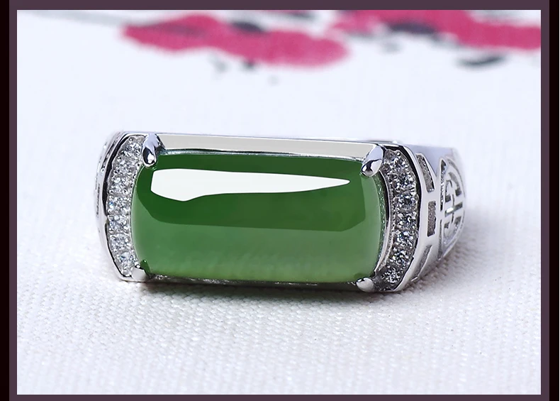 Настоящая кольца Anel кольца Anillos Hetian S925 инкрустированные натуральное мужское седло Banzhi отправить кольцо на заказ Lette отверстия