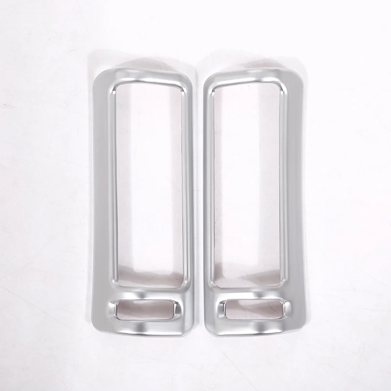 

2 шт. для Audi Q7 2014-2017 ABS Матовый хром B Опора кондиционирования воздуха рамка вентиляции отделка автомобильные аксессуары автозапчасти