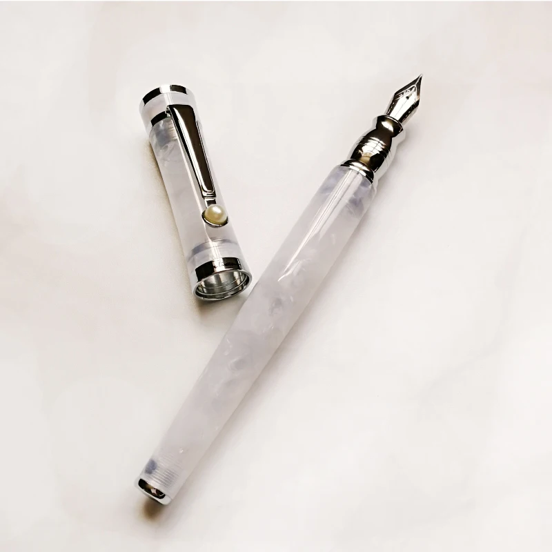 Новый Fuliwen Elizabeth Edition F2037 Celluloid стиль перьевая ручка высокого качества красный