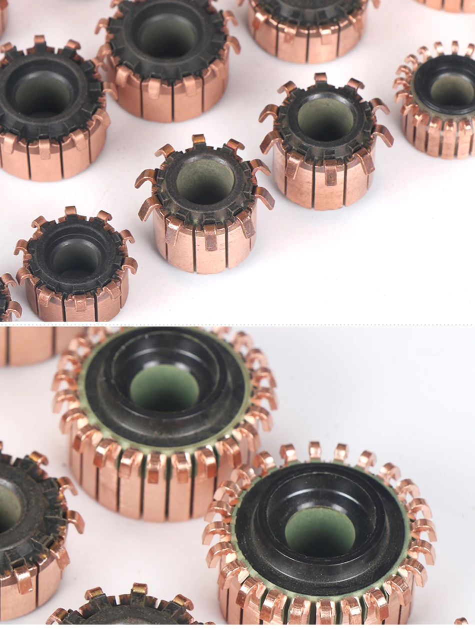 TUNGFULL 15x6,35x10 мм 2 шт. медный стержень генератора коллектора двигателя микро-просверленные тонны коллектор для арматуры Реверсивный инструмент
