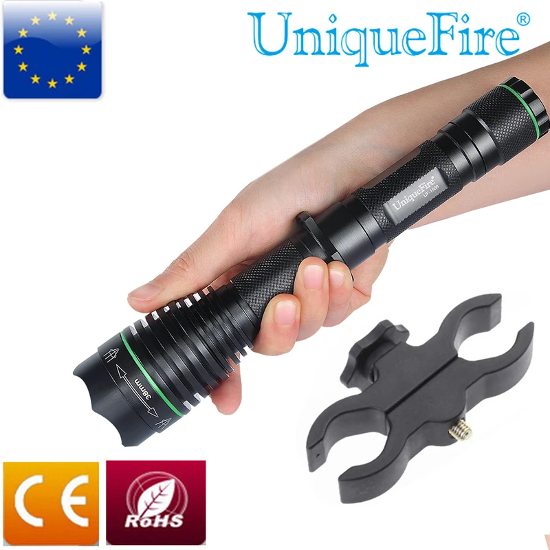 

Невидимый ик-фонарик UniqueFire 1508 T38 нм, 3 режима, масштабируемый тактический фонарь с креплением для прицела, фонарик для ночной охоты