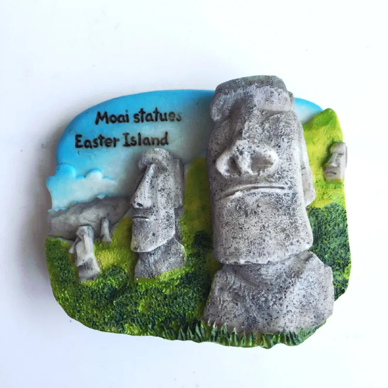 Статуи Moai пасхальный остров Чили туристический сувенир 3D искусственная смола