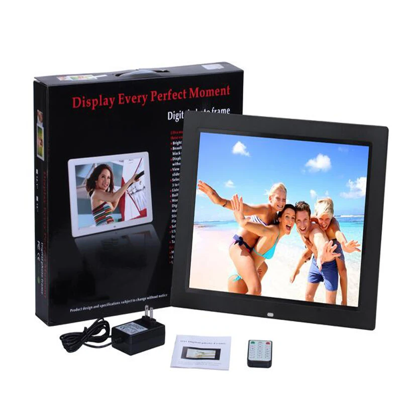 15 4 дюймовая HD Цифровая фоторамка MP3 MP4 проигрыватель фильмов будильник фоторамки