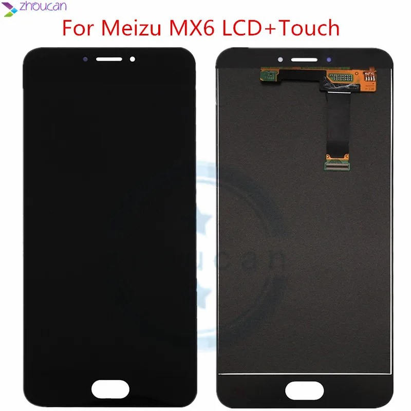Новый ЖК дисплей для meizu mx6 экран + сенсорный планшета с рамкой 5 '񟫰*1080 Для