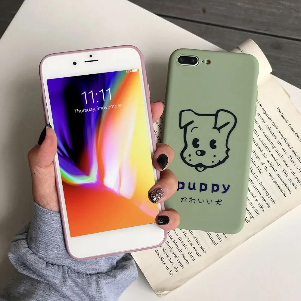 Чехол для iphone 7 X XR мягкий силиконовый чехол из ТПУ 6 6S 8 Plus милый с животными